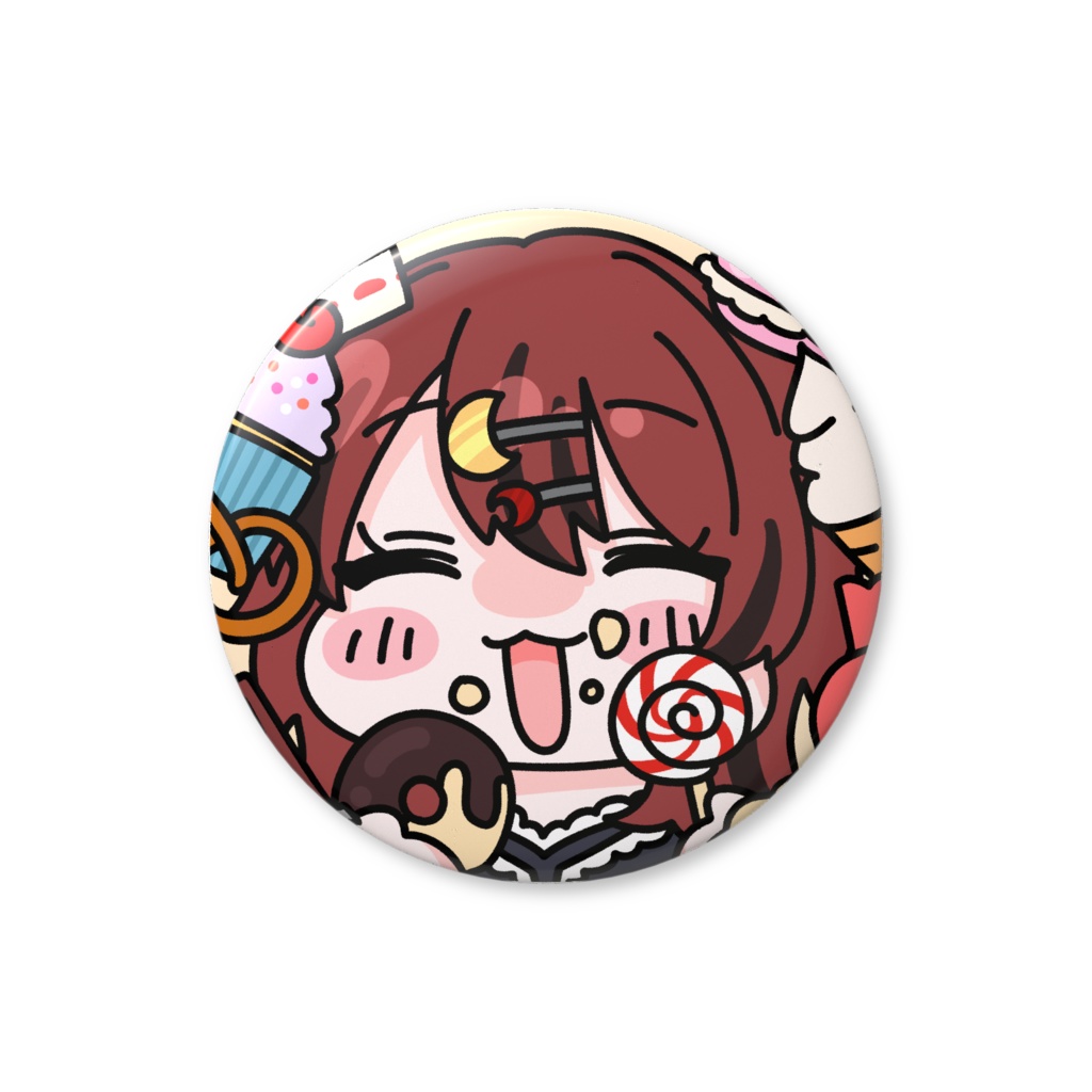 食いしん坊うーちゃんバッジ