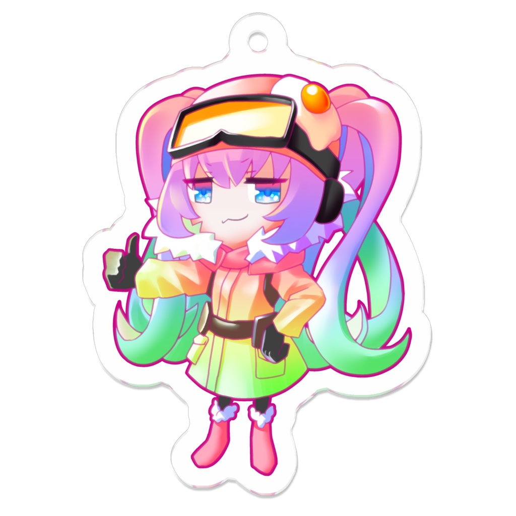 冬山風ゆめうさアクキー