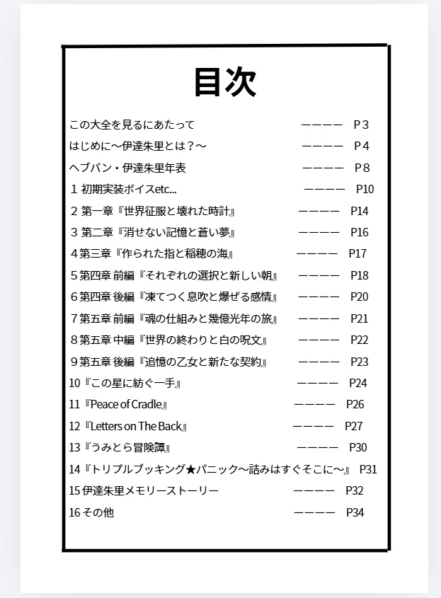 伊達朱里ネガティブ大全【冊子版】