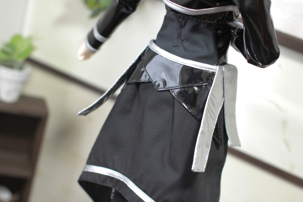 DD用 ドルフィードリーム ドール服 ガーディアンズオーダー ブラック