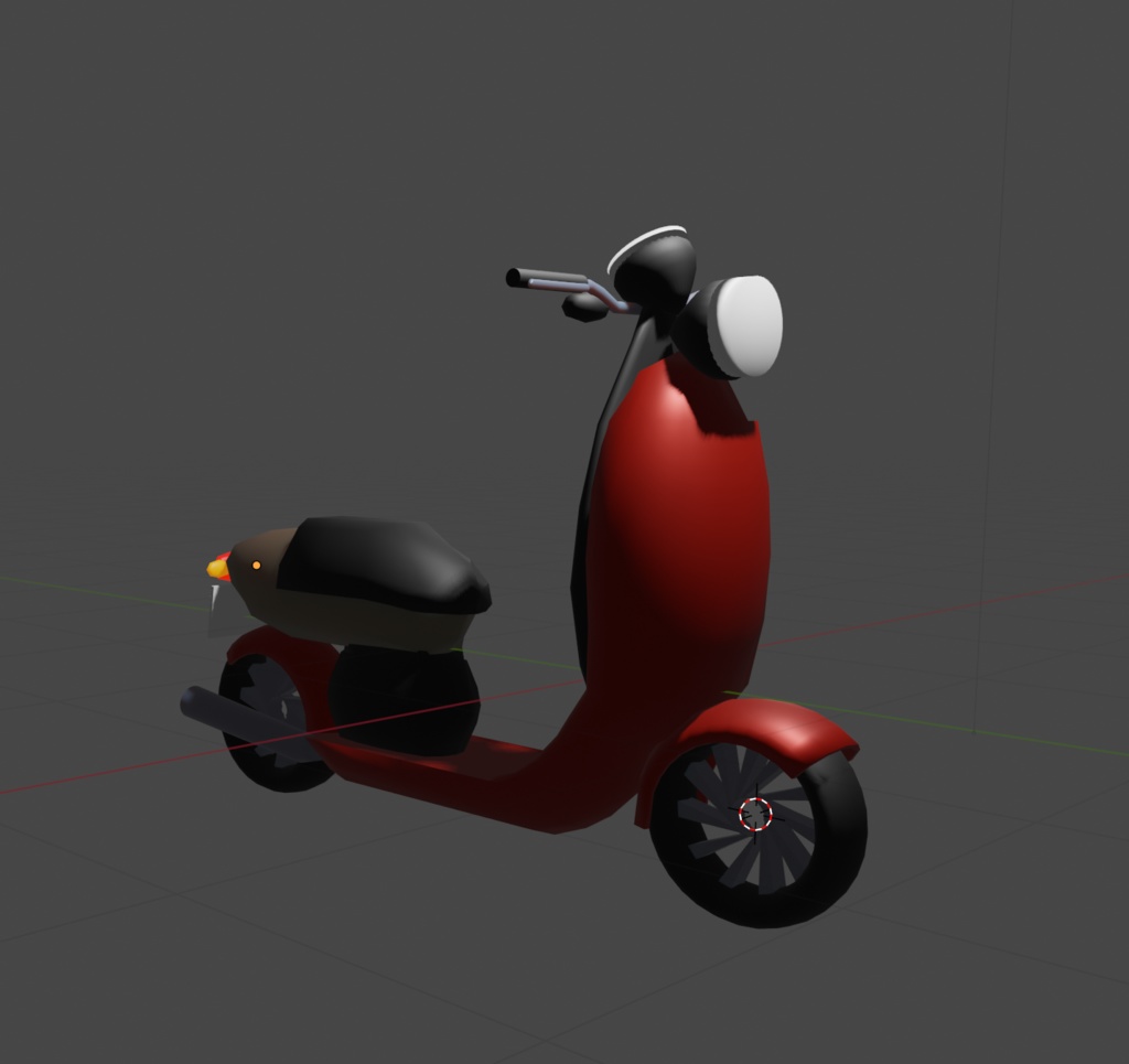3D バイクと原チャリ motor cycle and moped