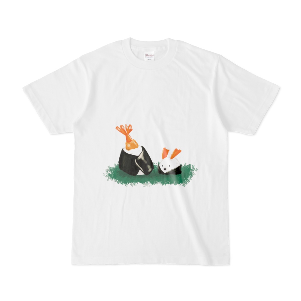 天むすにうさぎさんを添えて