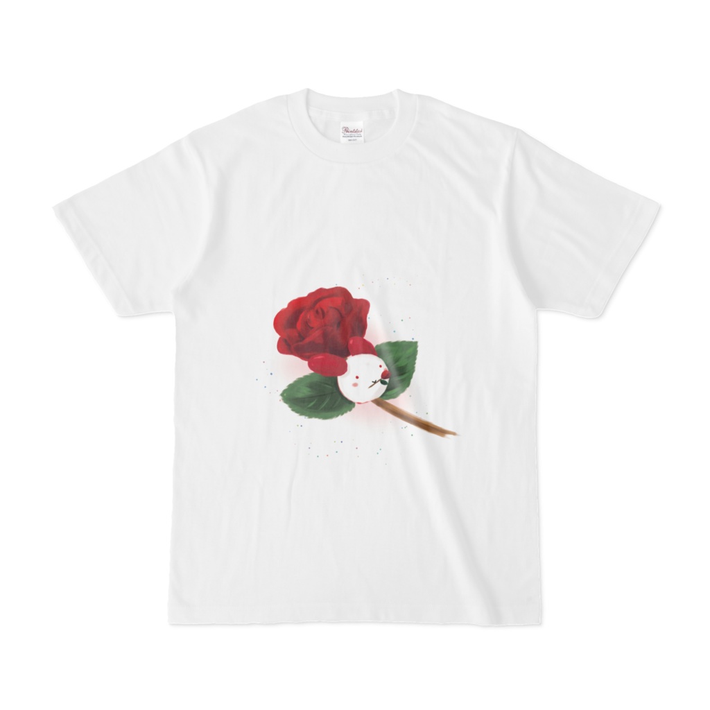 バラにうさぎさんを添えて