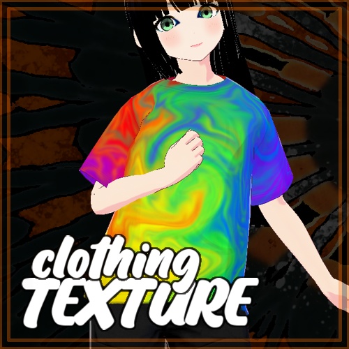Rainbow Tie Dye Shirt Texture 