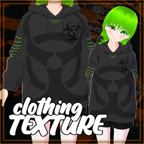 Biohazard Grey Hoody Texture