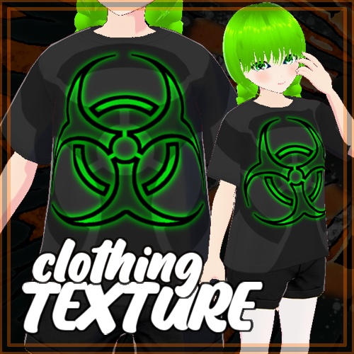 Biohazard Green Tshirt Texture 