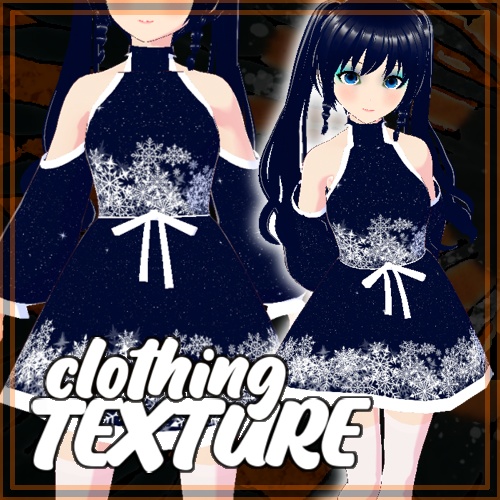 Snow Flake Blue Dress Texture 