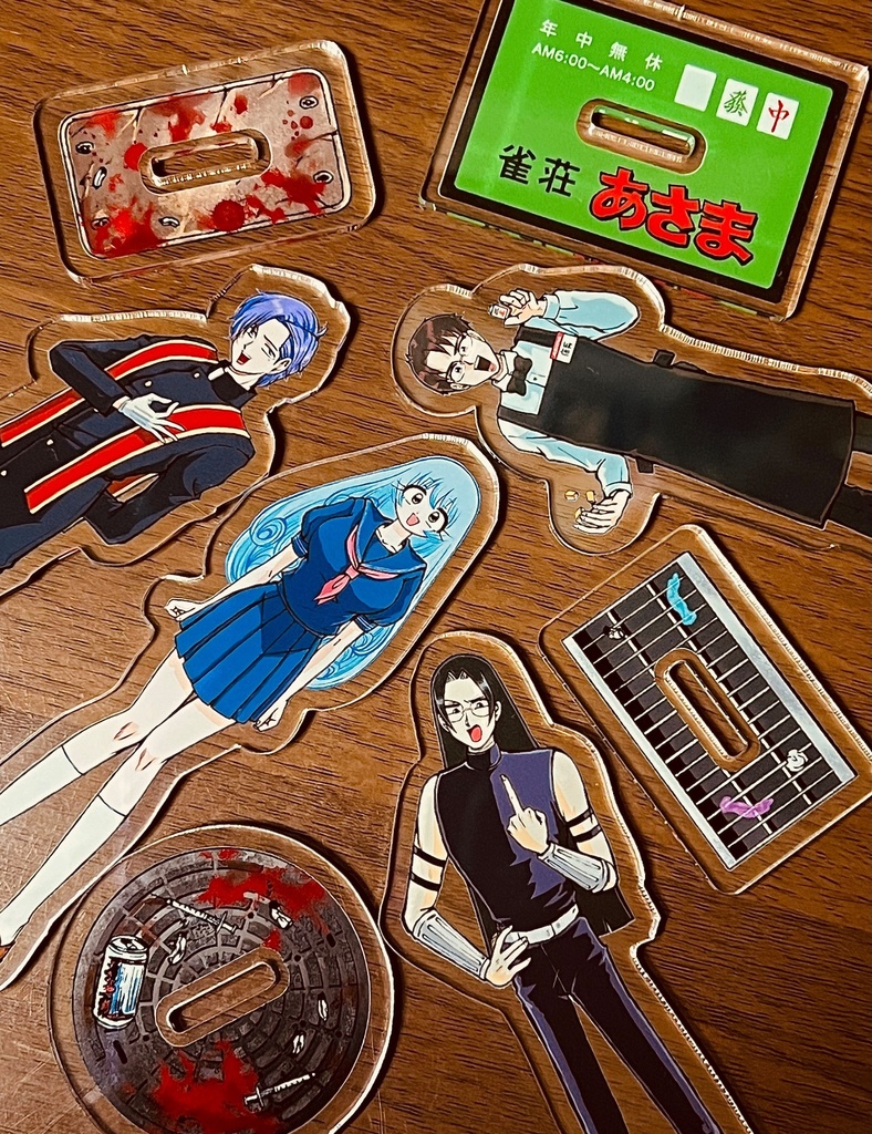 ストーカー女と暗殺者のアクリルフィギュア