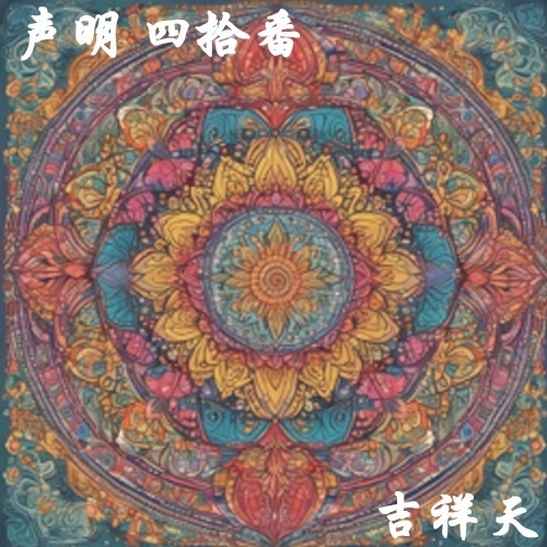 声明 四拾番（吉祥天）