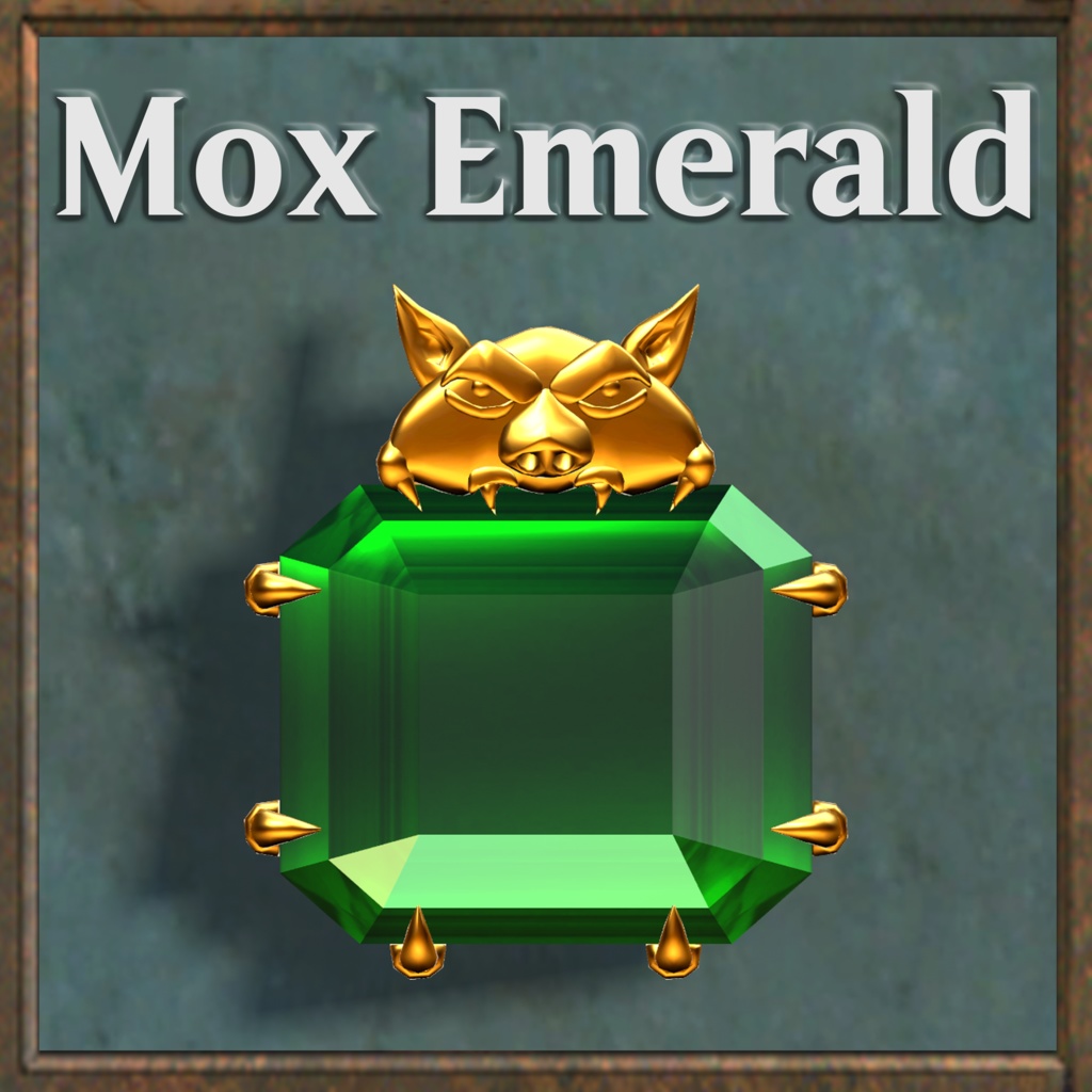 【無料】《Mox Emerald》3Dモデル
