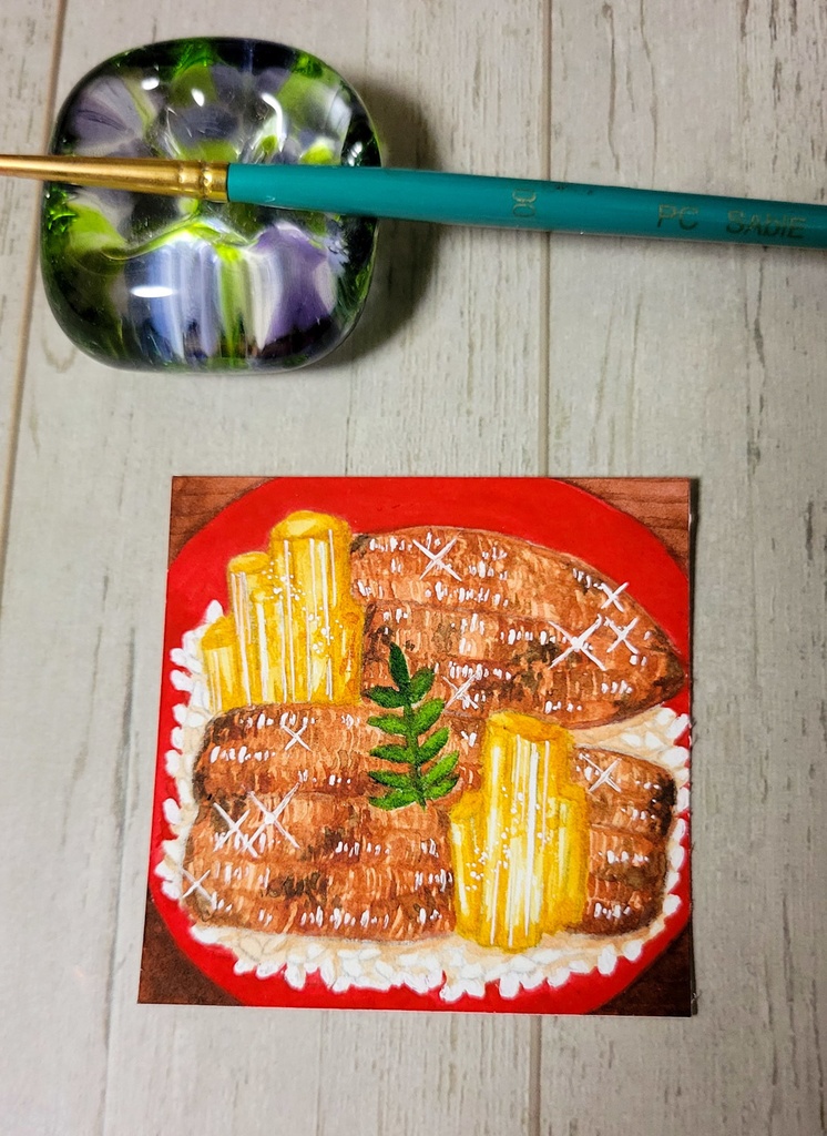 【ミニ額原画】鉱物丼シリーズ