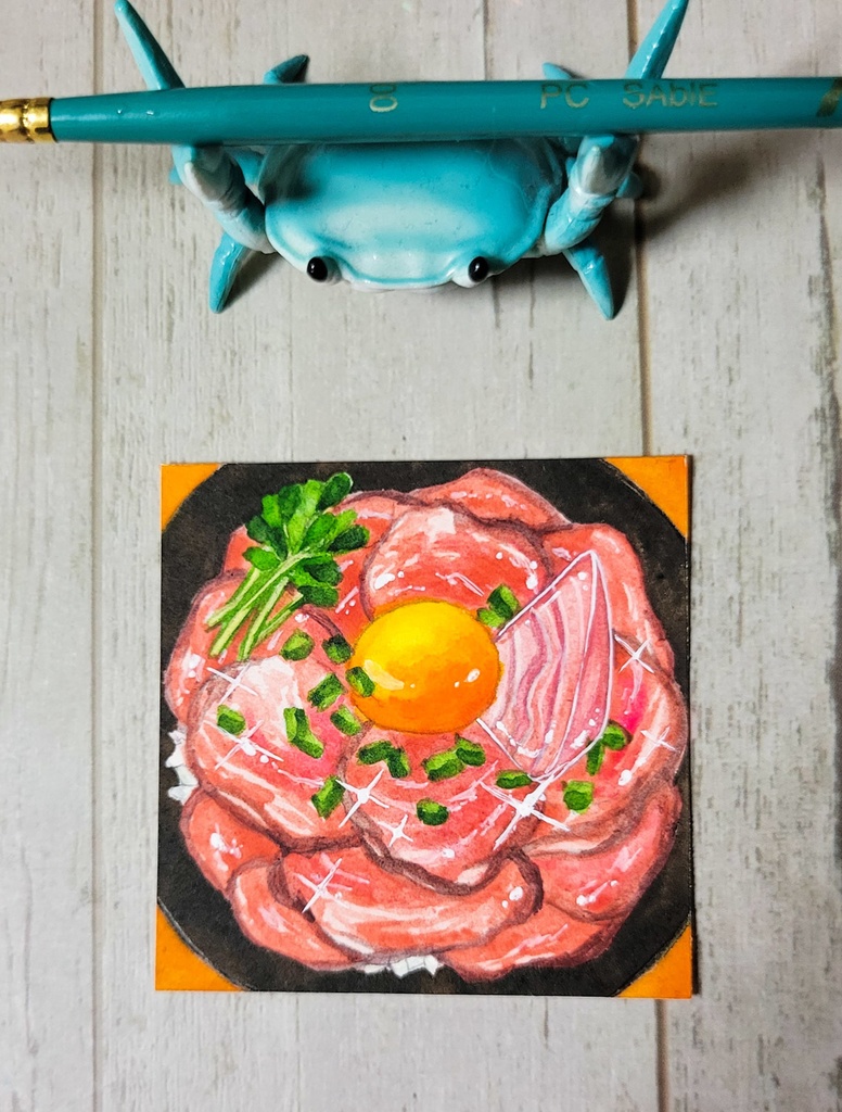 【ミニ額原画】鉱物丼シリーズ