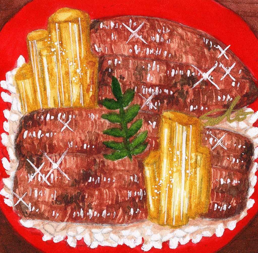 【ミニ額原画】鉱物丼シリーズ