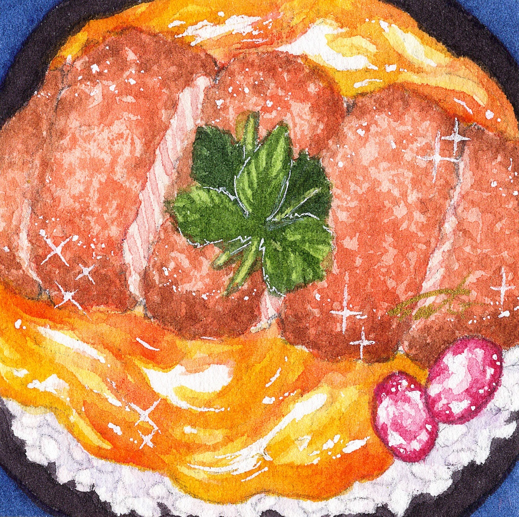 【ミニ額原画】鉱物丼シリーズ