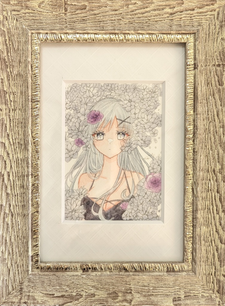 【額装原画】忘れ咲き