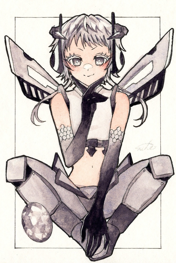 【ハガキサイズ原画】ドローイング各種A