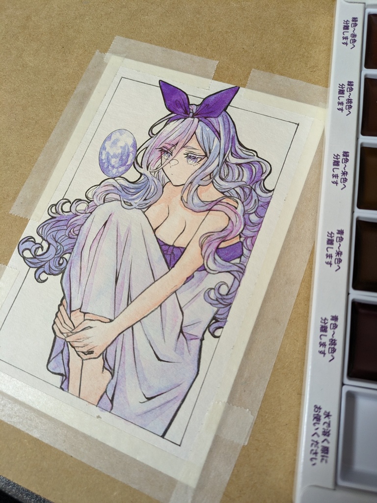 【ハガキサイズ原画】ドローイング各種A