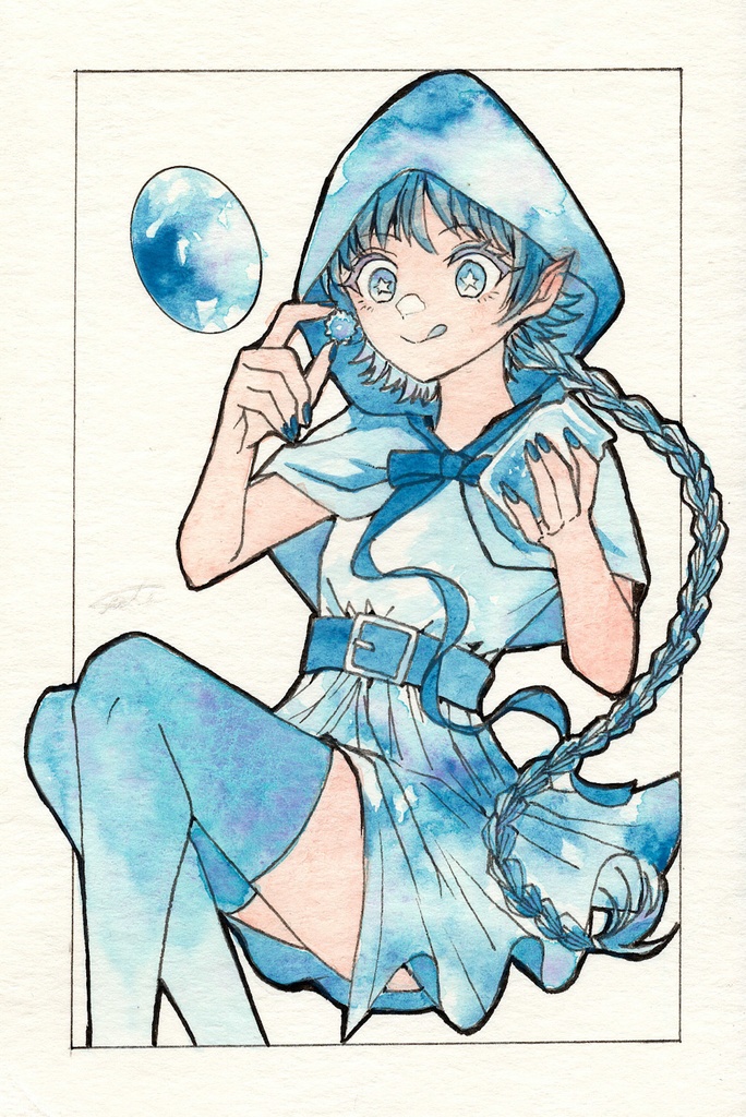 【ハガキサイズ原画】ドローイングB