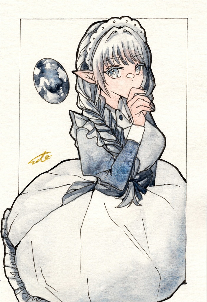 【ハガキサイズ原画】ドローイングB