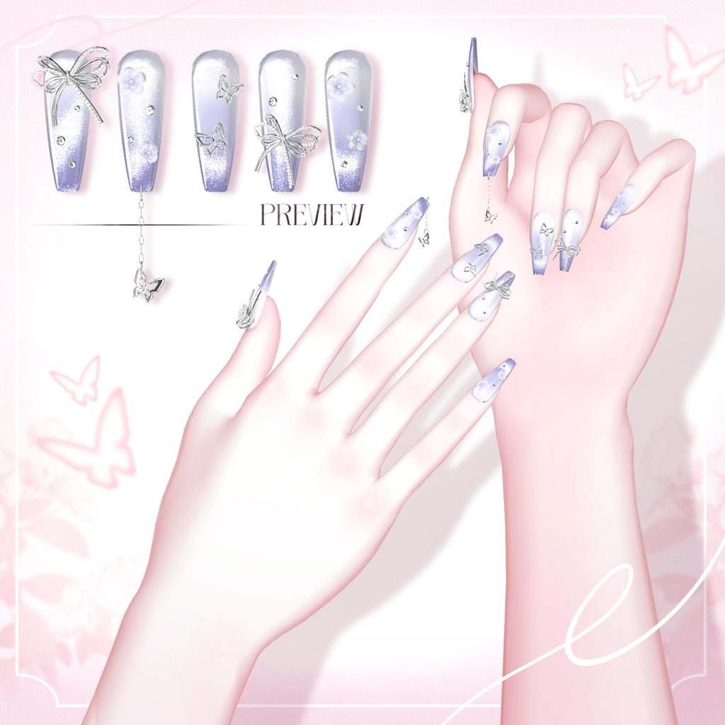 Butterfly Nail V4_N04 - SEOL LEO - BOOTH