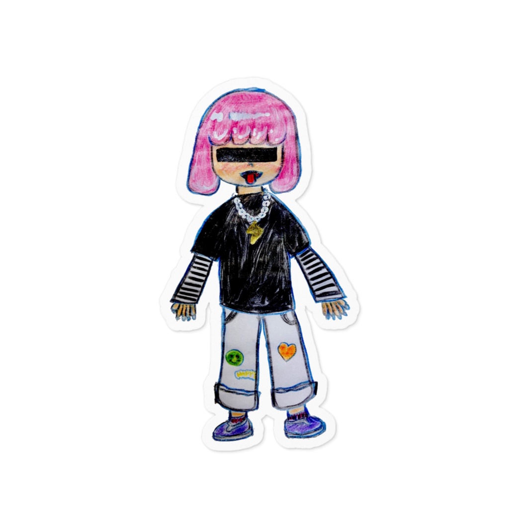 派手めの女の子  