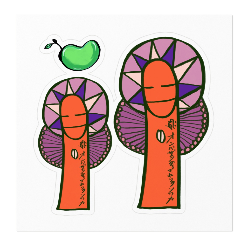 千手観音ステッカー