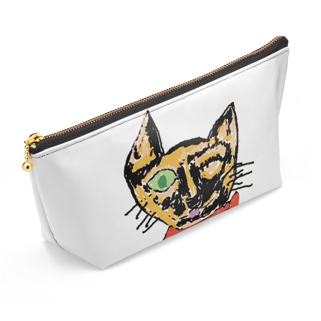 ウチの片目サビ猫リンちゃんポーチ