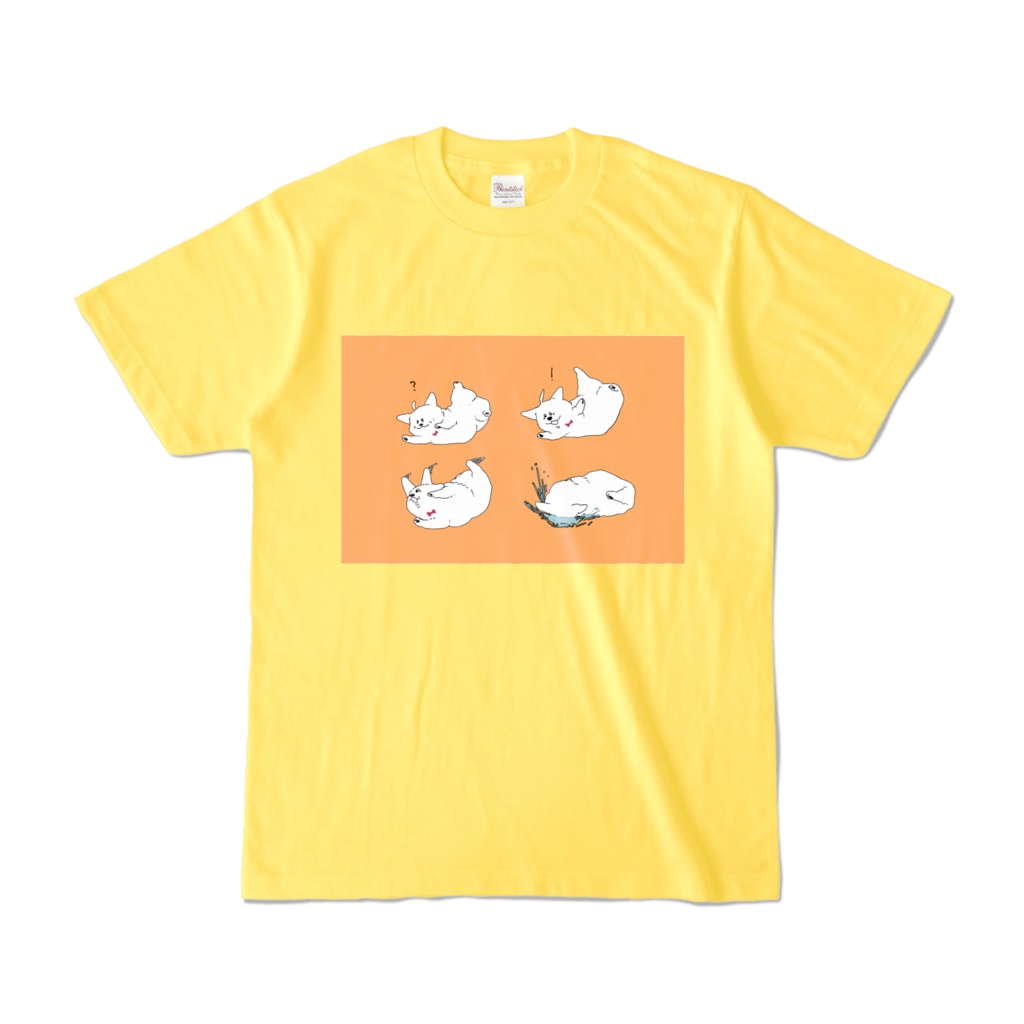 池ポチャいぬTシャツ イエロー
