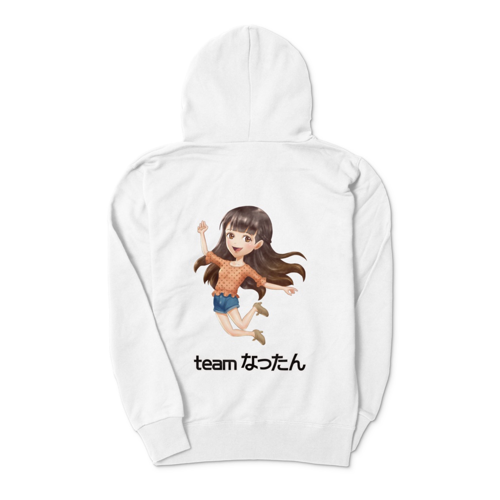 竜騎士ぽんぽん丸『teamなったんパーカー』白