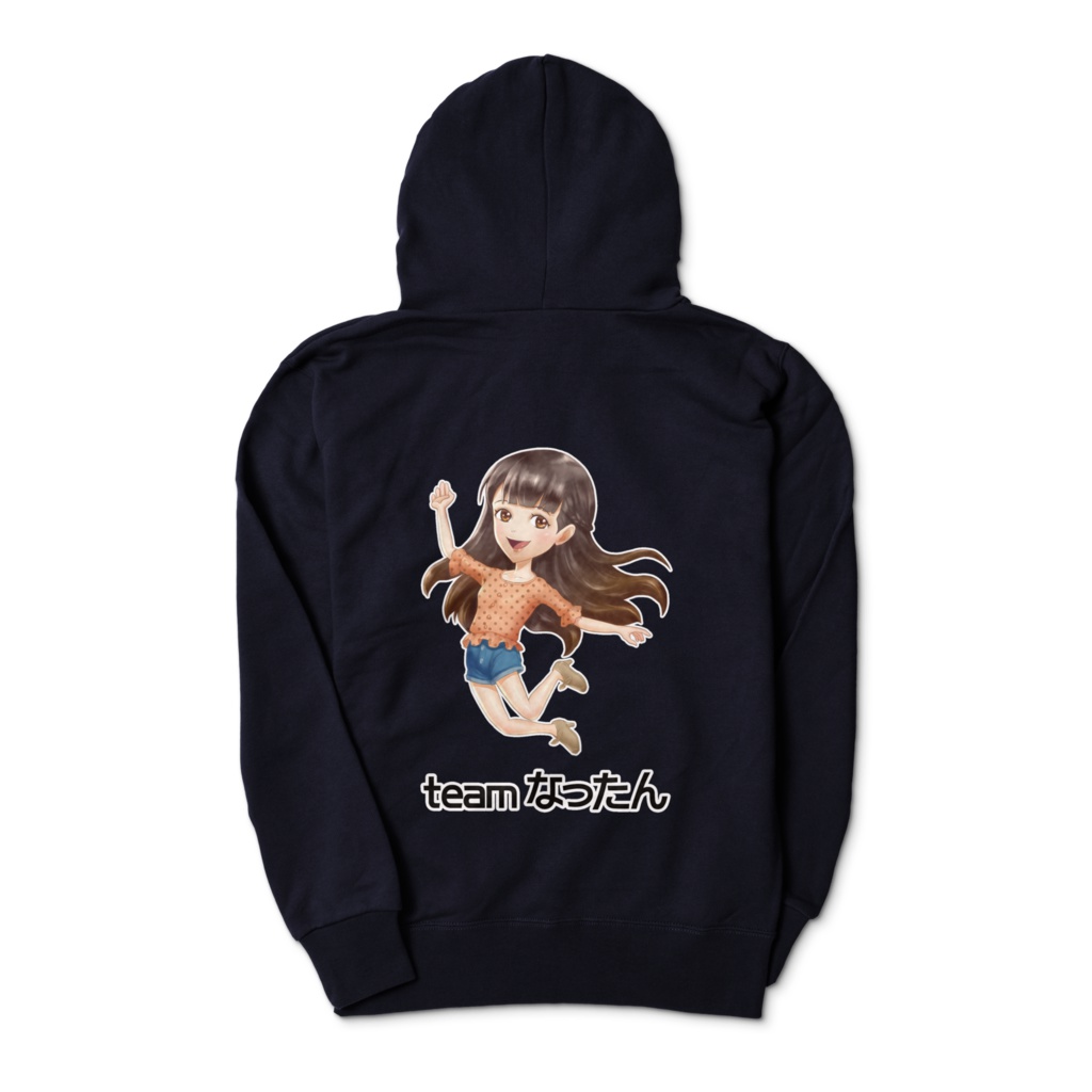 竜騎士ぽんぽん丸『teamなったんパーカー』ネイビー