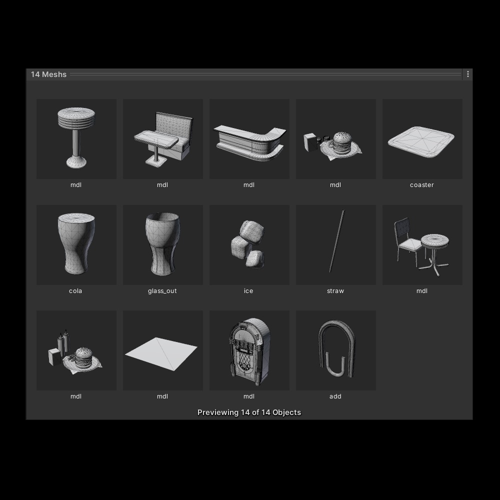 ダイナー家具セット9点【Built In】⋆20240218更新