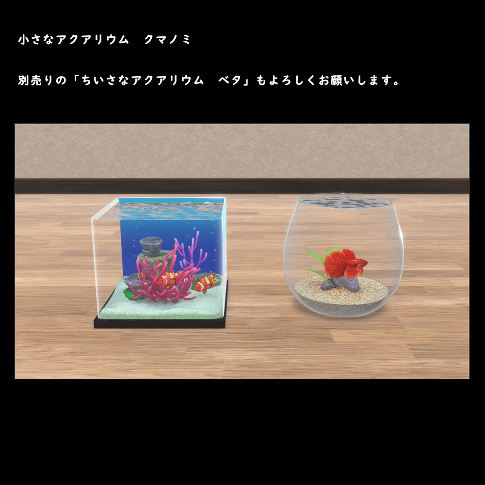小さなアクアリウム クマノミ【BuiltIn】