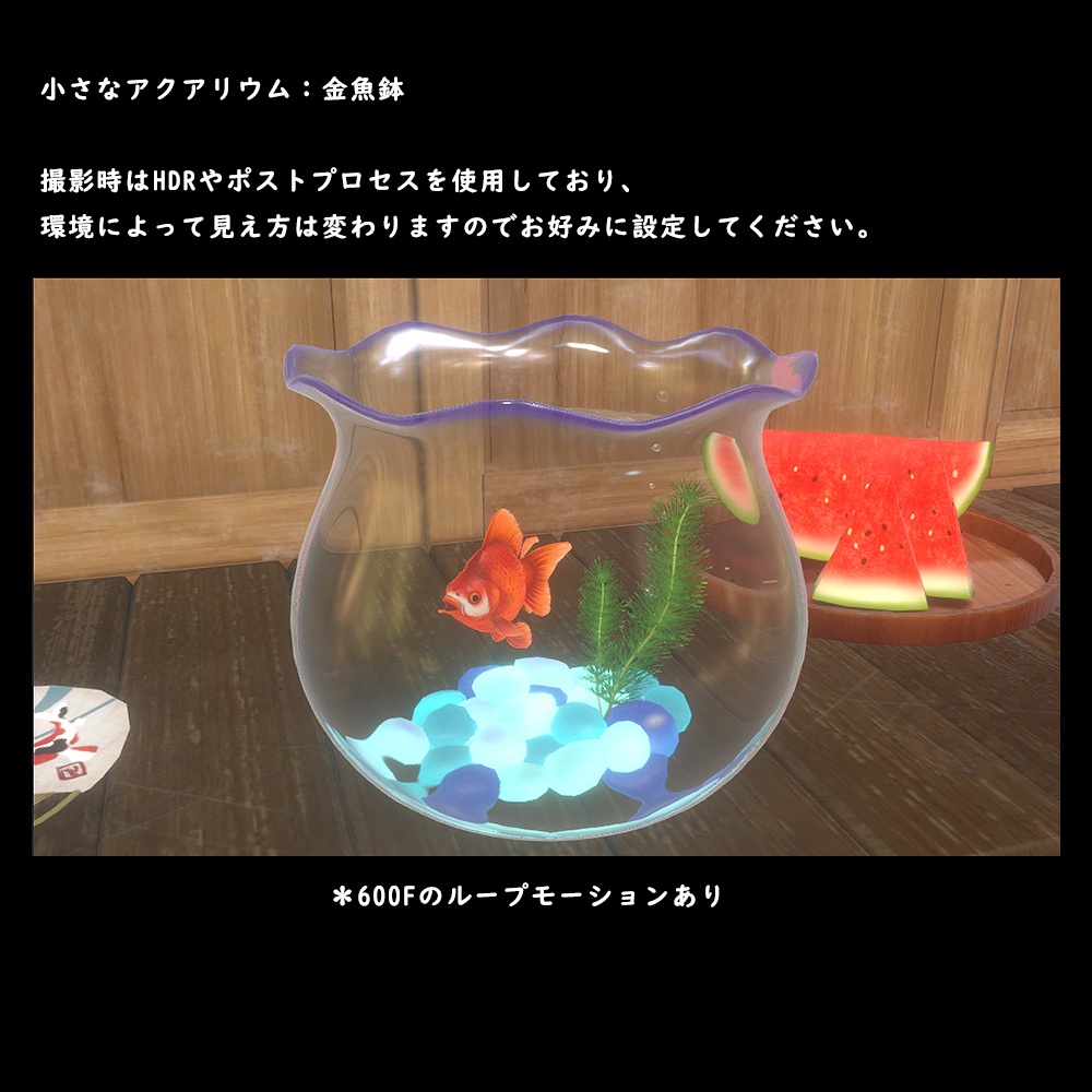 小さなアクアリウム 金魚鉢【BuiltIn】
