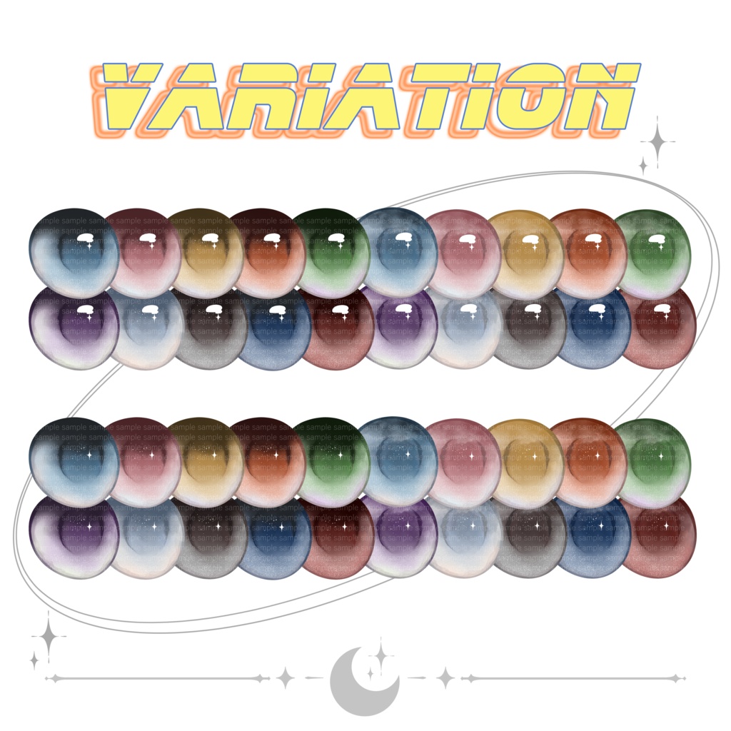 ☆Moon's surface☆ - eye texture&makeup&particle