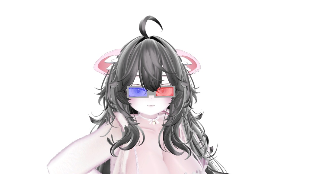 赤青3Dメガネ【VRChat向け3Dモデル】