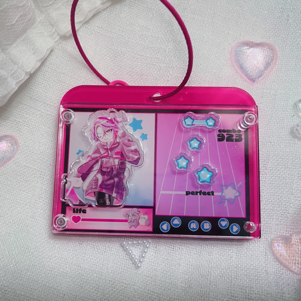 渡会雲雀音ゲー風アクリルキーホルダー