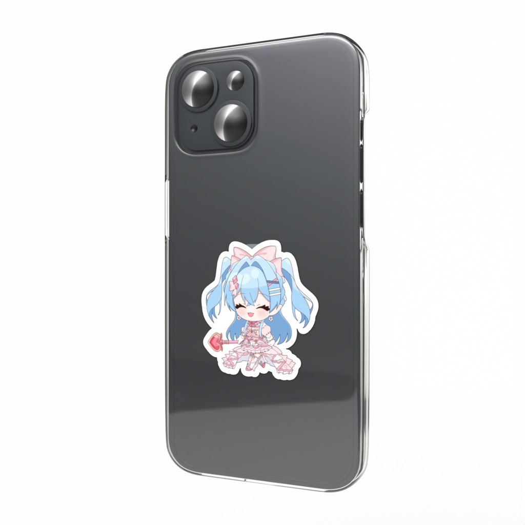 SDアイドルももスマホステッカー