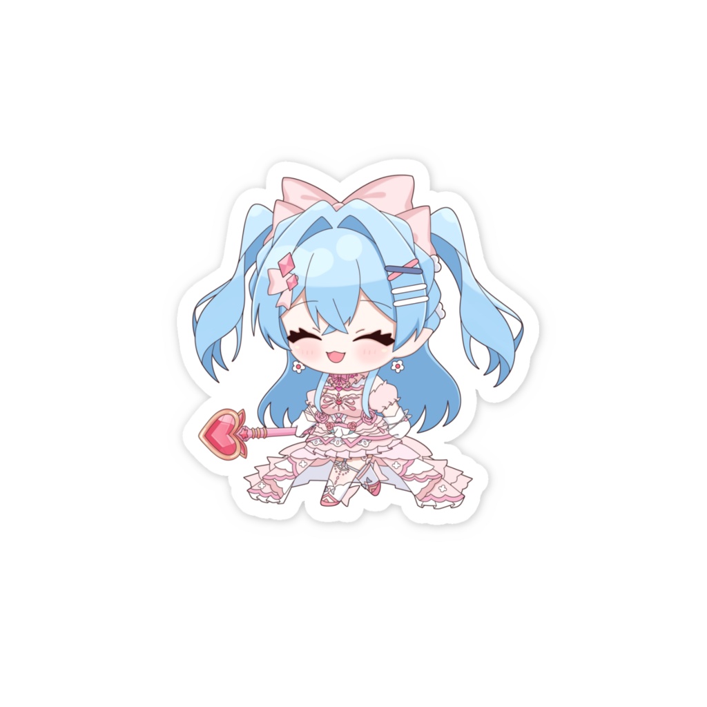 SDアイドルももスマホステッカー