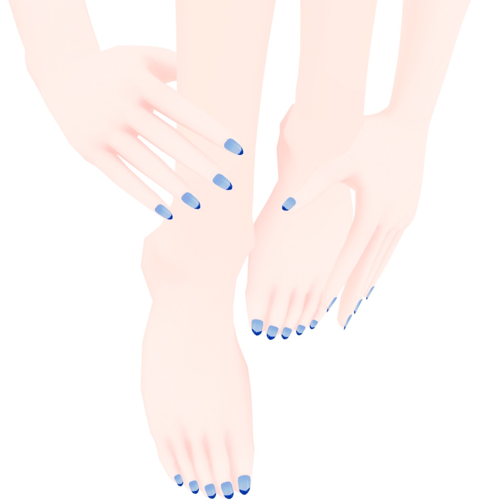 【基本無料】自分で作るフレンチネイル【VRoid用テクスチャ】