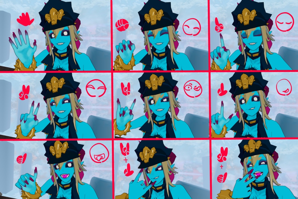 『お魔わりさん』 VRChatアバター想定セットアップ済み3Dモデル