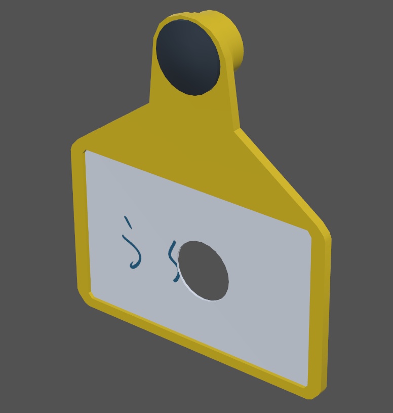 【3D装飾】失効済み身分証と身分証ケース(ピアス型)