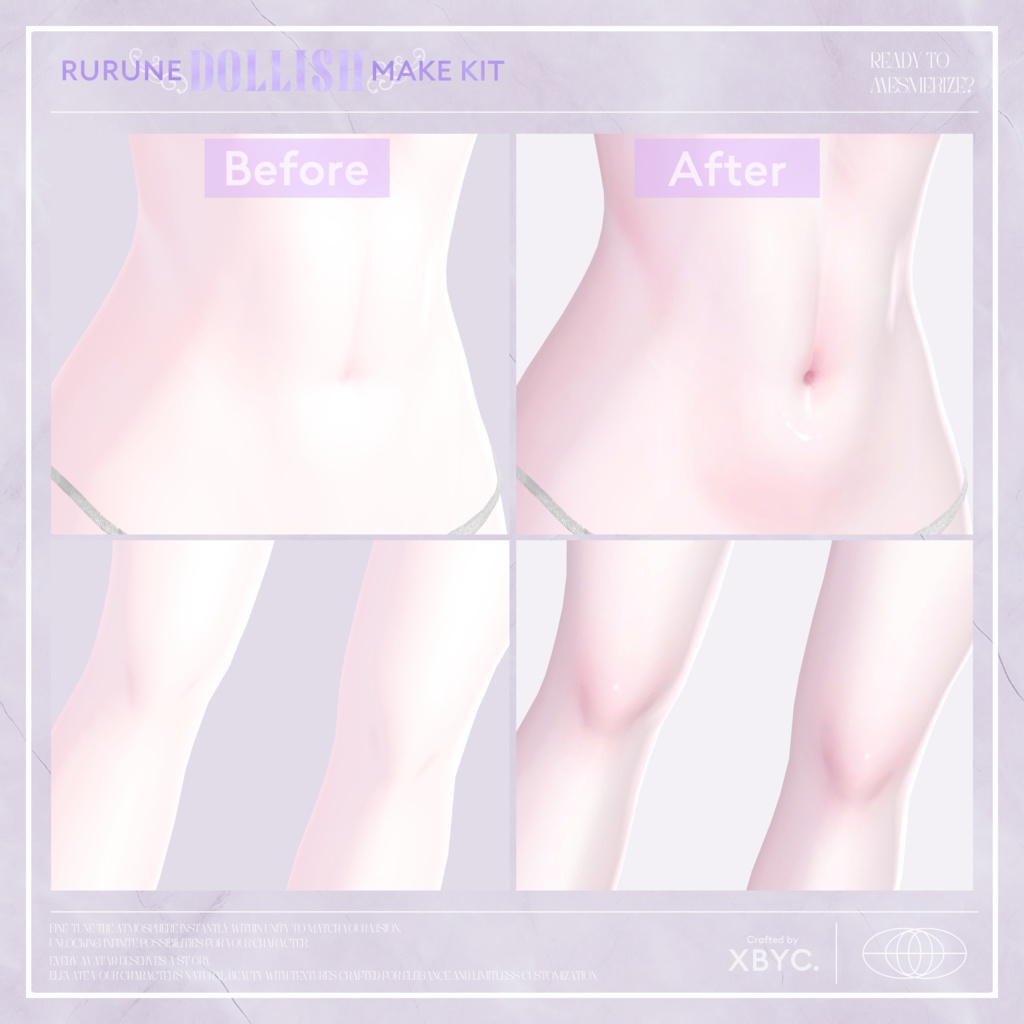 【💜RURUNE💜】Face&BodyMakeup+Eye+FaceAnimation【ルルネ専用メイク】