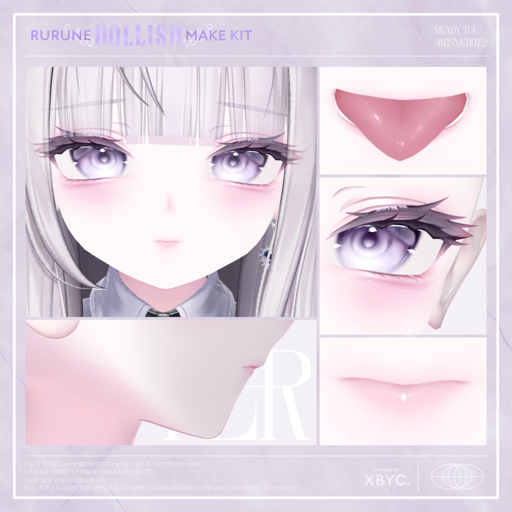 【💜RURUNE💜】Face&BodyMakeup+Eye+FaceAnimation【ルルネ専用メイク】