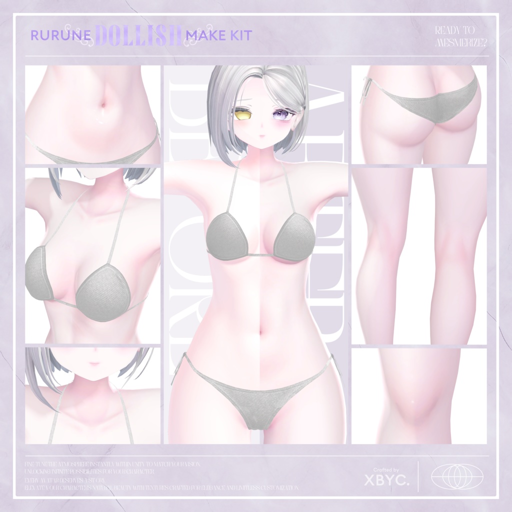 【💜RURUNE💜】Face&BodyMakeup+Eye+FaceAnimation【ルルネ専用メイク】