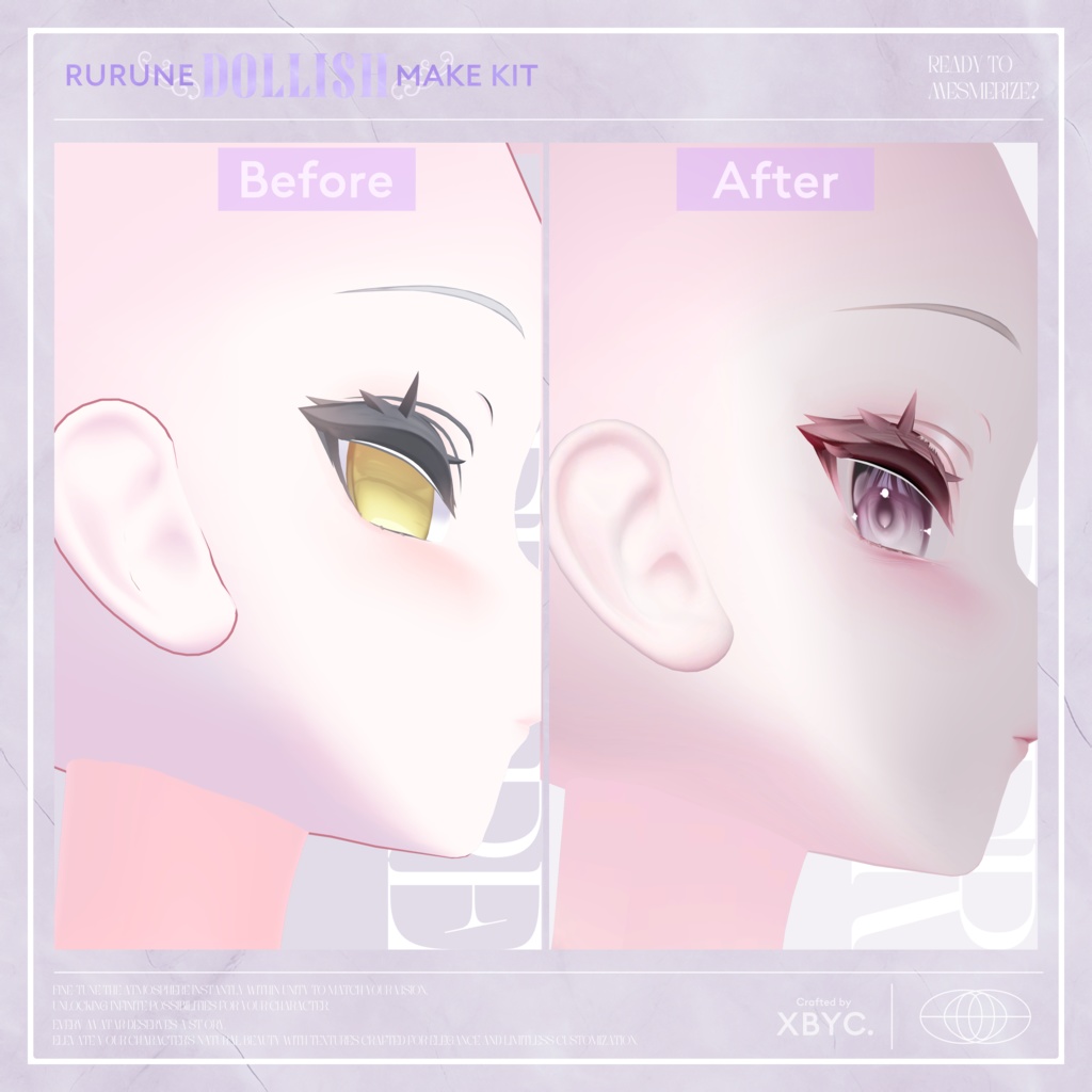 【💜RURUNE💜】Face&BodyMakeup+Eye+FaceAnimation【ルルネ専用メイク】