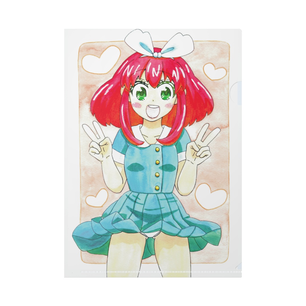 笑顔でピースが素敵な女の子