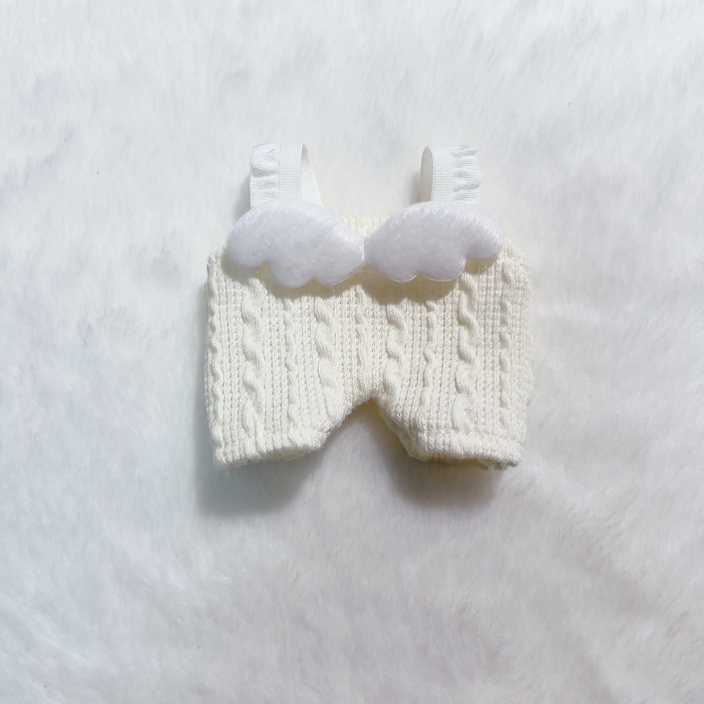 10cmぬいぐるみ用 ニットのサロペット·̩͙꒰ঌ ໒꒱·̩͙