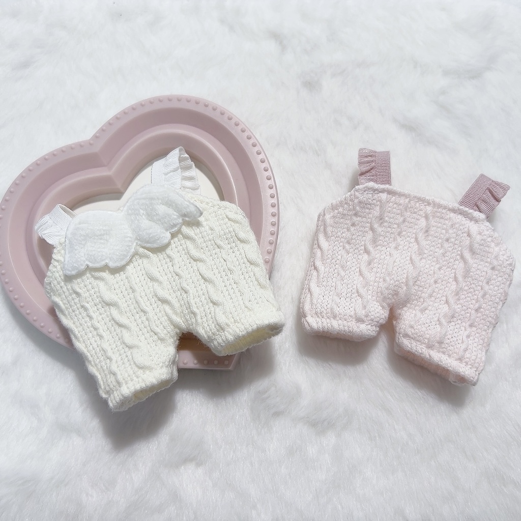 10cmぬいぐるみ用 ニットのサロペット·̩͙꒰ঌ ໒꒱·̩͙