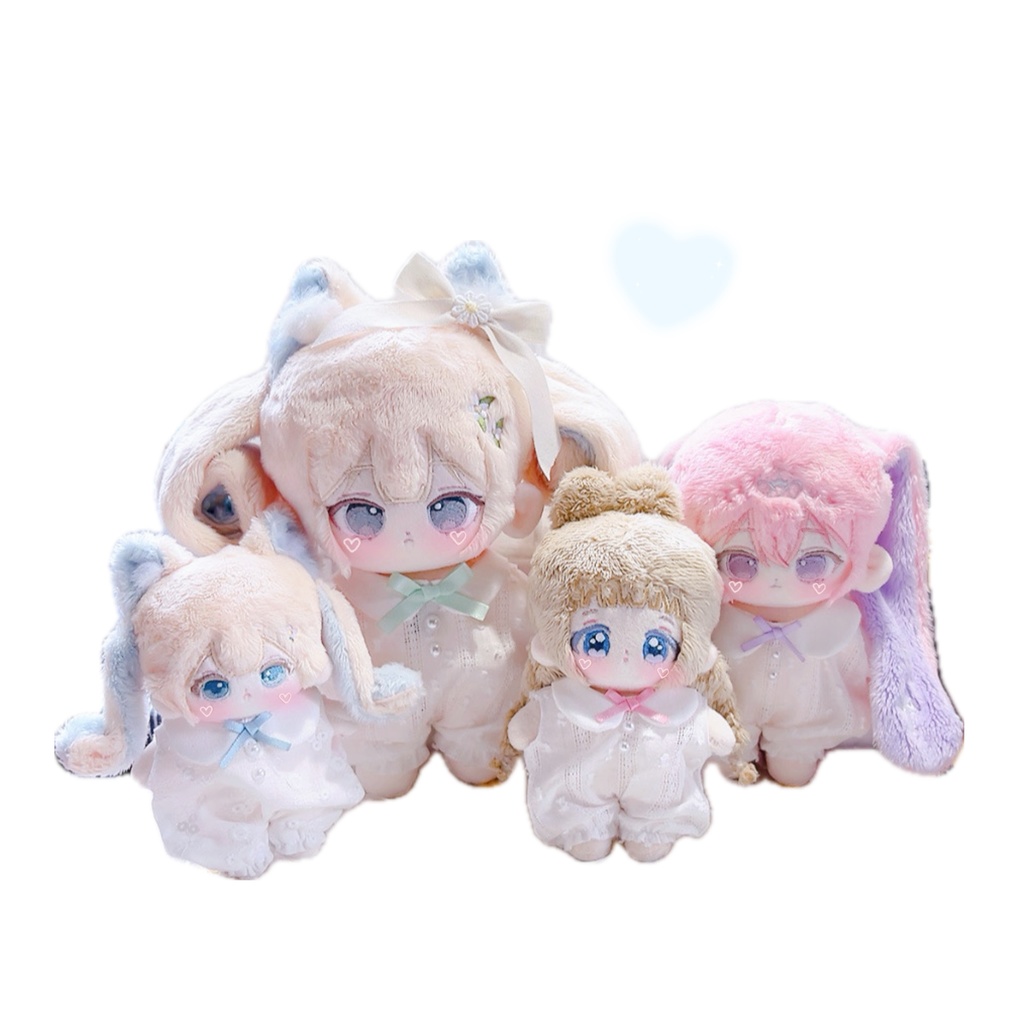 20㌢ぬいぐるみ用スノーカットドビーレースのロンパース