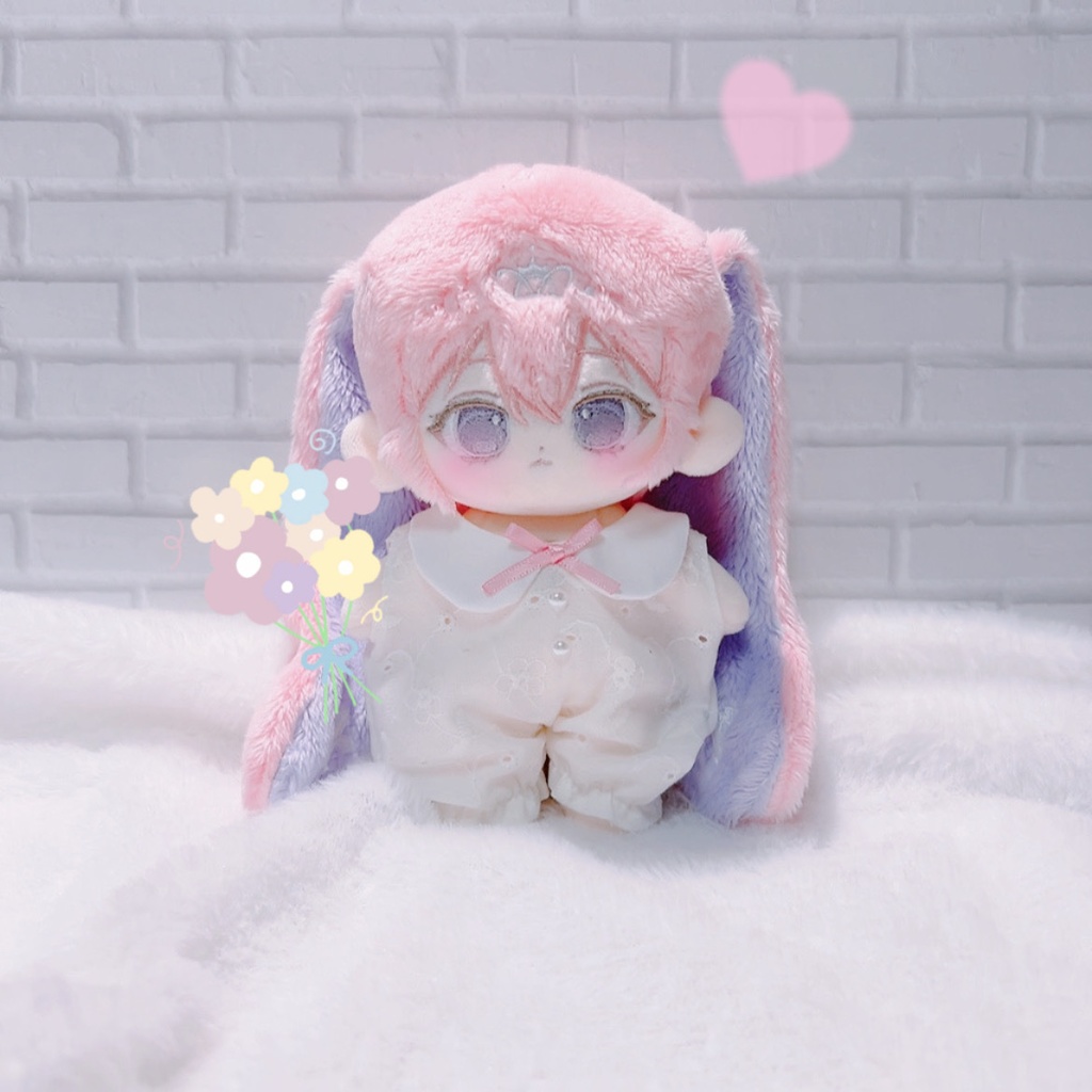 15㌢ ぬいぐるみ用 お花レースのロンパース🌷𓈒𓂂𓏸